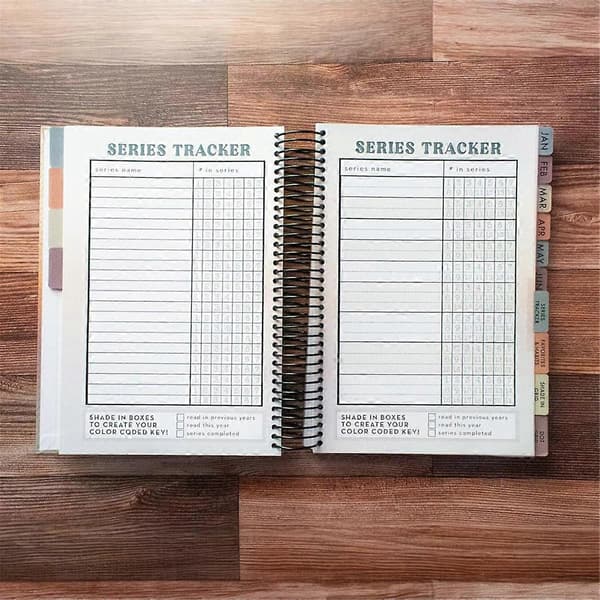 2025 Læse Tracker Bog Log, Læser Journal, Bogelsker, Bibliofil Gave, Læseplanlægger