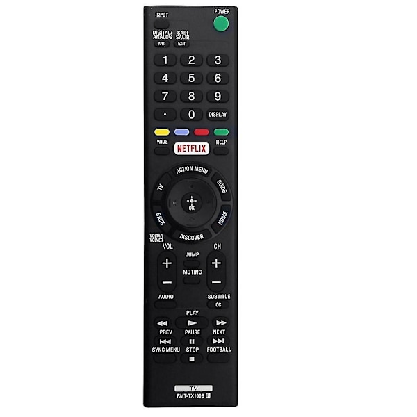 Ersättningsfjärrkontroll -tx100b för LED LCD 4K TV -55w6500 Xbr-55x855c -43x8301c -55xd8599