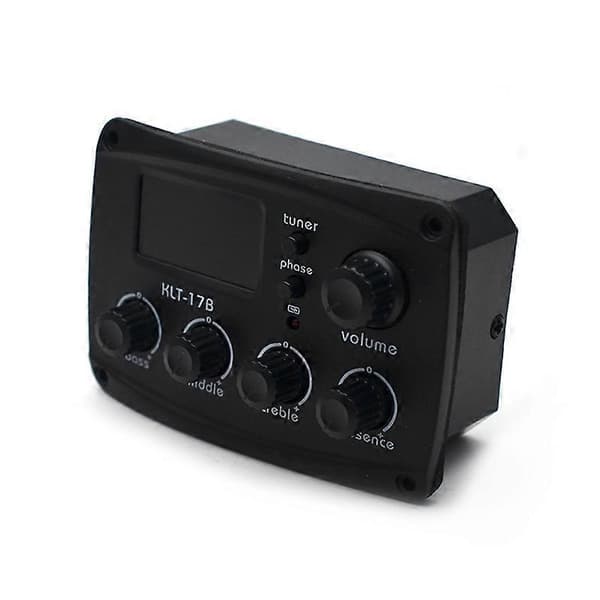 -17B Akustisk Guitar EQ Forforstærker med Digital Procedding Tuner 3 Bånds EQ Equalizer med Tuner Guitar