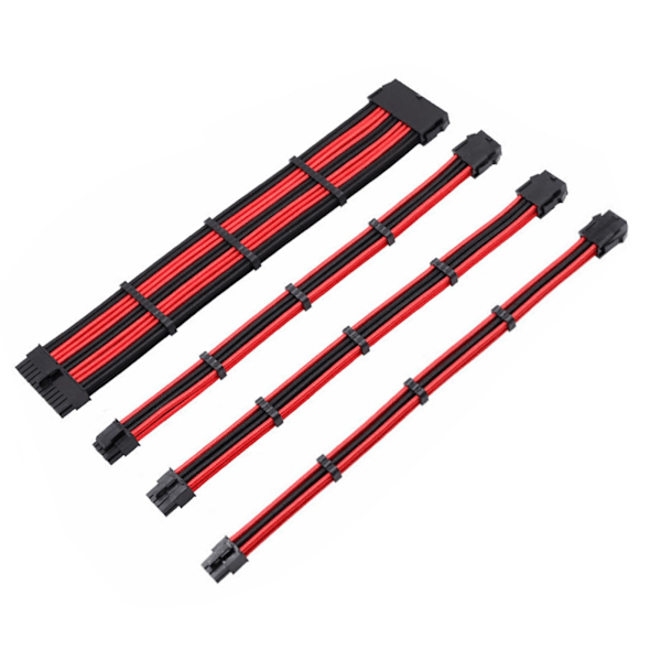 Virtapidennytysjohto Ammattimainen Nylonpunottu 30cm ATX 24Pin 8Pin 6+2Pin 8Pin 4+4Pin 6Pin Virtajohto Tietokoneen CPU:lle