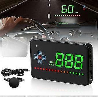Bil GPS Speedometer Head Up Display Hastighetsovertredelse Mph/km/t Varselalarm