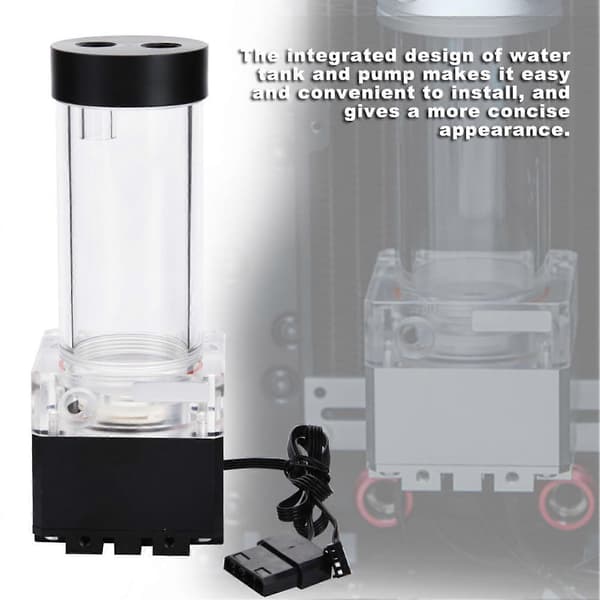 800L/H Datorpump 4 Meter Pumphöjd Snabb Värmeavledning Datorvattenpump ? 17 cm Svart YEMMA