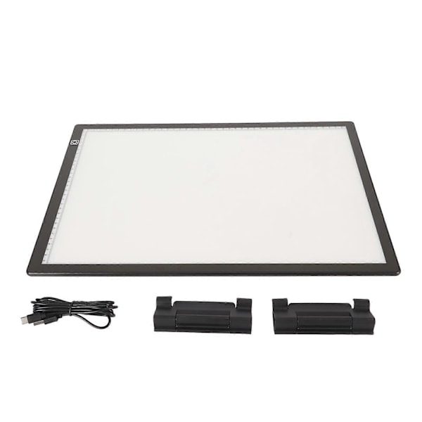 Lysplate A3 Trinnløs Dimming 12000K LED USB-drevet Tretthetslindrende Lysbord for Skisse Tegning Animasjon