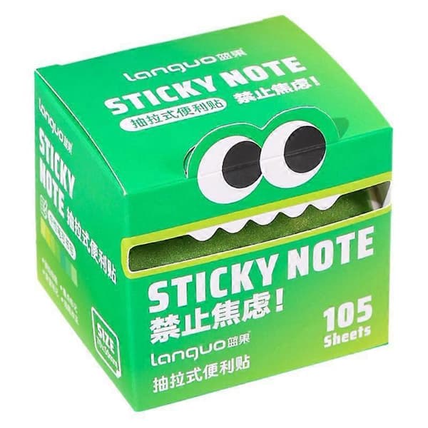 105 ark udtrækkelige sticky notes, bærbare sticky notes, transparente farverige sticky notes, vandtætte selvklæbende sticky notes