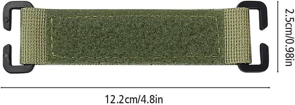 3 stk. taktiske merker Molle-feste, taktiske Molle-strips Molle Hook Loop Panel for merker ryggsekker