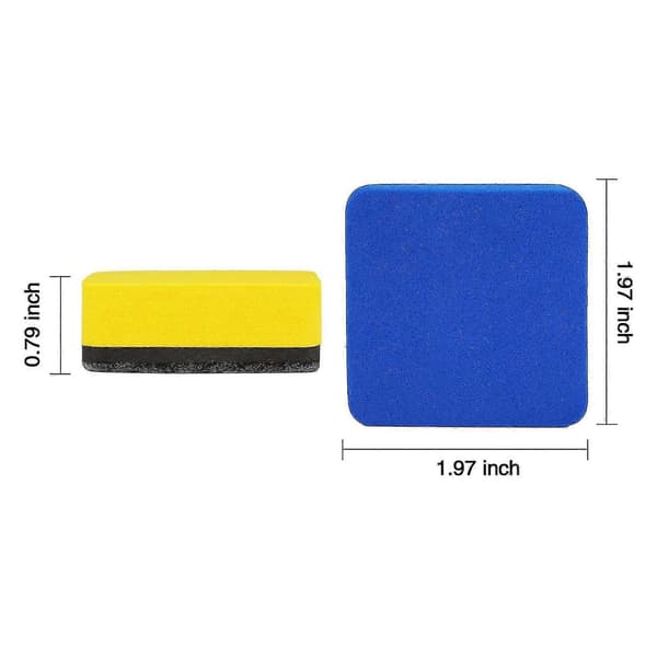 30 stk. Whiteboard Viskelæder Vaskbart og Genanvendeligt Magnetisk Whiteboard Viskelæder til Rengøring af Whiteboards (sammenfiltring)