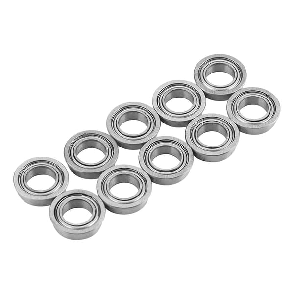 10 stk. MF106ZZ Mini metallskjermede flenskulelager i rustfritt stål 6x10x3mm