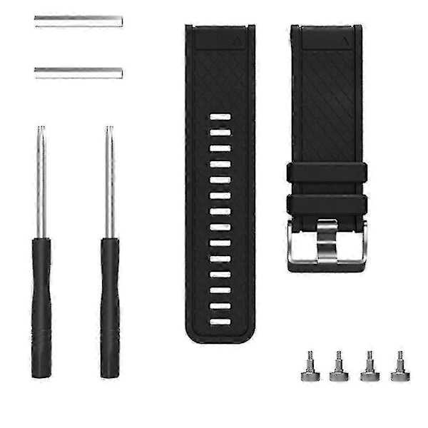 Til Garmin Fenix/fenix 2 Rem Easy Fit 26mm Bredde Blød Silikone Urrem