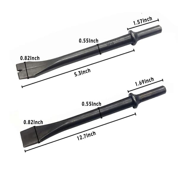 Pneumatisk Mejsel Luft Hammare Slipmaskin Bits Set 9 Delar