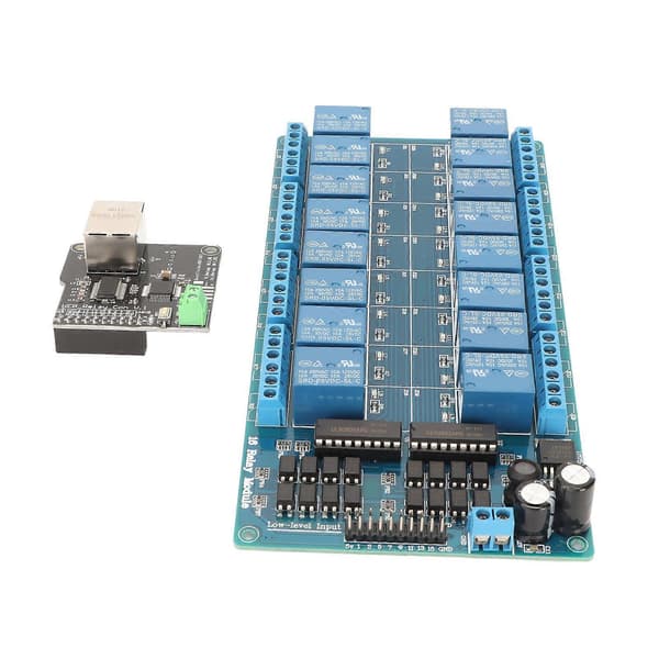 16 Kanal Relæmodul 5V Ethernet Controller Netværks Webserver 16 Kanal Relæmodul RJ45 Interface til Smart Home YEMMA