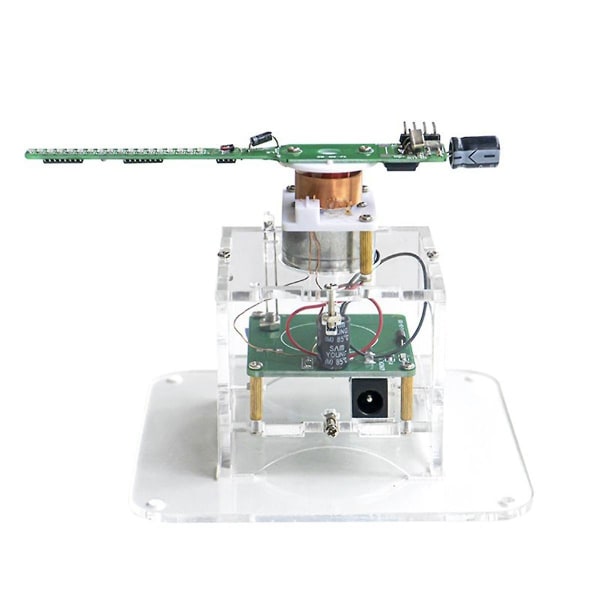 Flad Rotation LED Punktdisplay DIY Kit 51 Enkelt Chip Mikrocomputer Lodning DIY Elektroniske Dele,wit