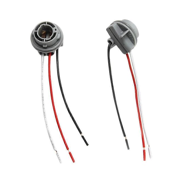 2 stk. 1157 Pæreholder BAY15D Lampeholder 12V Adapter Base Connector Bil Lys Base LED Pæreholder Ledningsforbindelse