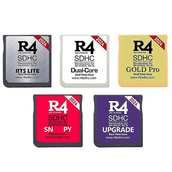 2024 R4 Kort R4 SDHC Adapter Flashkort kompatibel med DSL XL/LL Sikker Digitalt Minne Kort Spillkort Brennekort C