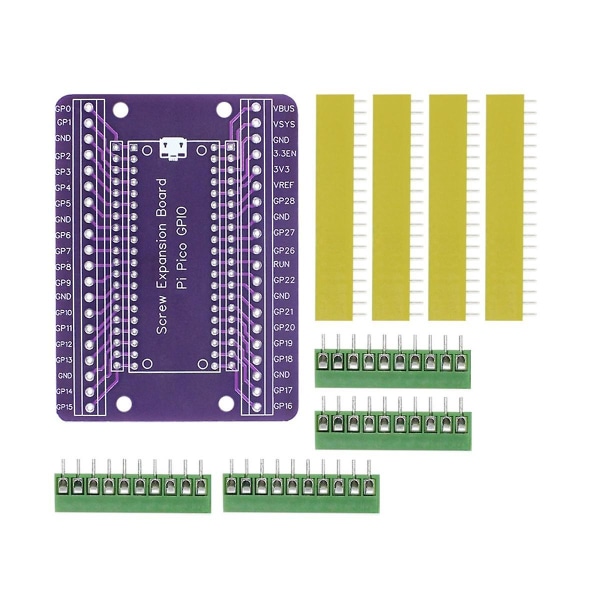 Pico Gpio Utbyggnadskort Picow Terminal Gpio Gränssnittsmodul Med Inbyggda Han- och Honkontakter (ej