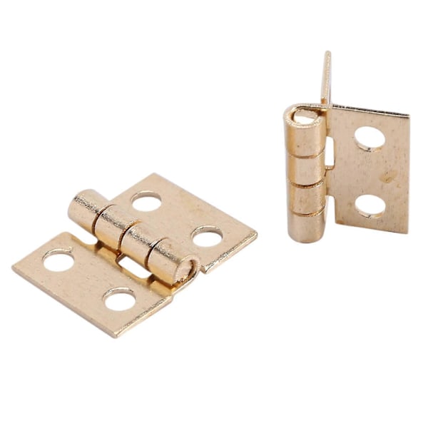 100 stk Mini Hengsler Maskinvare 180 Grader For Miniatyrmøbler Skap Garderobe (diy)