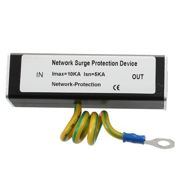 2x Rj45 Plug Ethernet Network Surge Protector Thunder Arrester 100mhz