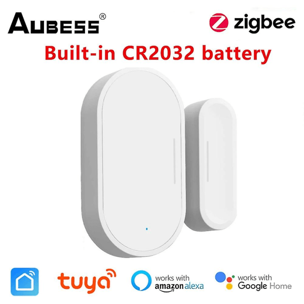 Tuya Zigbee 3.0 Smart Dörrsensor Dörr Öppen Stängd Detektorer Säkerhetsskydd Smart Life