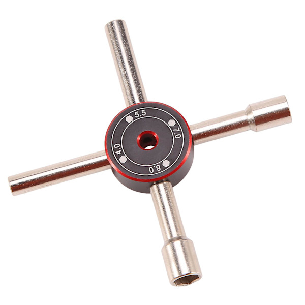 1/10 1/8 RC-työkalut M2 M3 M5 Ruuvi Mutteri Kuusiokoloavain Hylsy 4/5.5/7/8mm RC-mallin autolle Droonille Boa