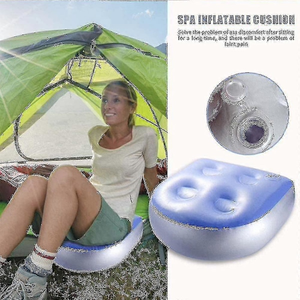 Oppblåsbar sittepute for spa og boblebad (2 stk)