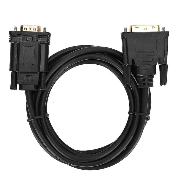 2-meter DVI til VGA Adapterkabel - High Definition Video, Windows 95 Kompatibel