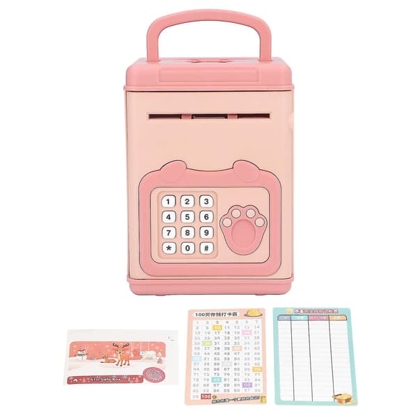 Interaktiv Rosa Fingeravtryck Lösenord Sparbössa för Barn