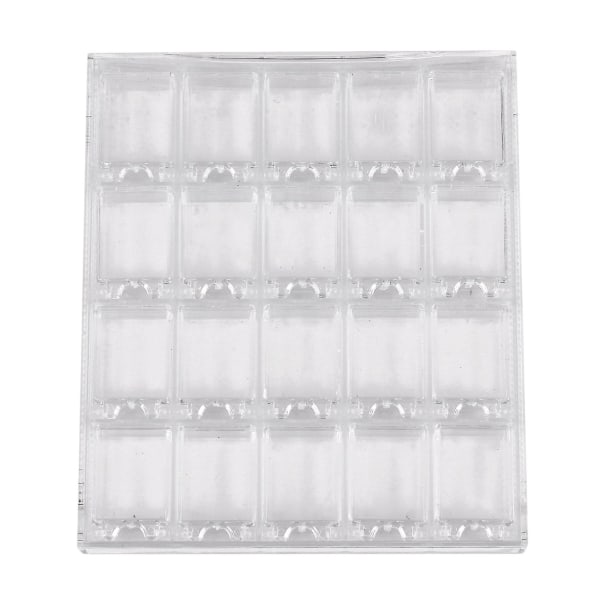 20 Rister Akryl Makeup Organizer Neglekunst Opbevaringsboks Klar Display Case Organizer Holder Til Smykker