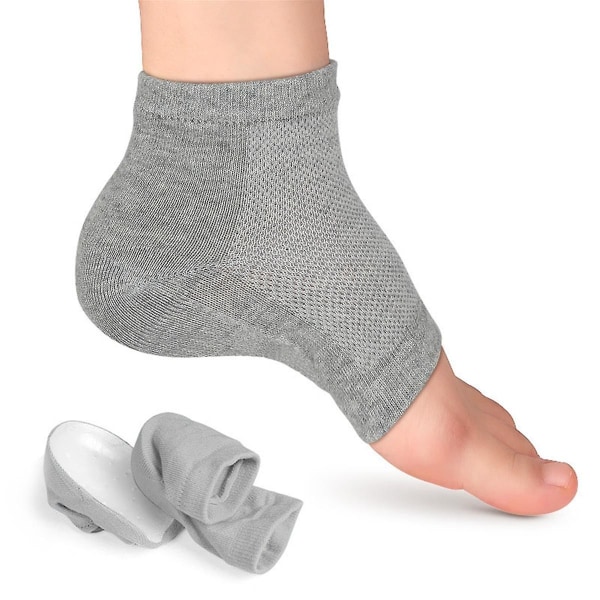 1 pari näkymätöntä korkeutta korottavat sukat Geel kantapäätyyny Ortopedinen kaarituki kantapäätyynypohjat sisäpuolella