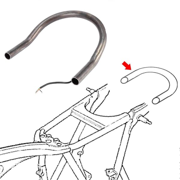 Baksete Loop, Hale Loop og Rammerør med Bremsesignal Baklykt Passer til Honda 210mm