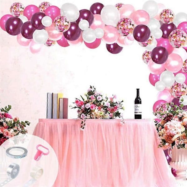 Ballon Girland Bue Sæt Babyfest Bryllup Fødselsdag Ungkarlsfest Baggrundsdekoration