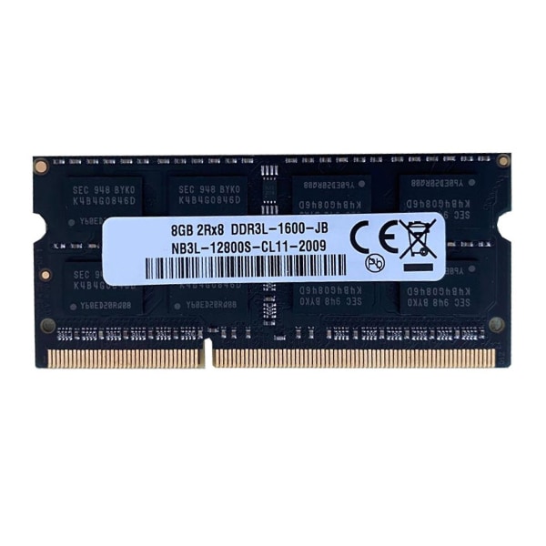 Ddr3 8gb Laptop Ram-minne 1600mhz Pc3-12800 1.35v 204 Pins Sodimm-støtte Dual Channel For Intel A