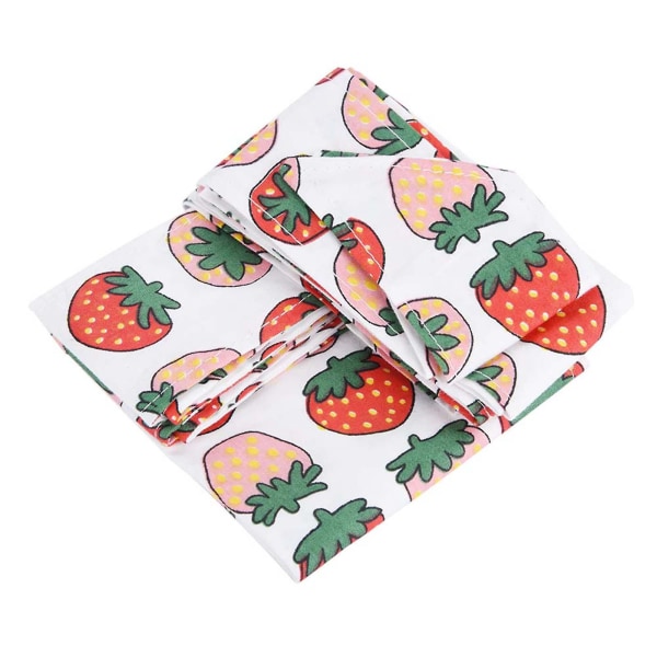 Bomuldsbabydukkeholder Praktisk skulderslynge børnelegetøj foran bagpå (jordbærstil)
