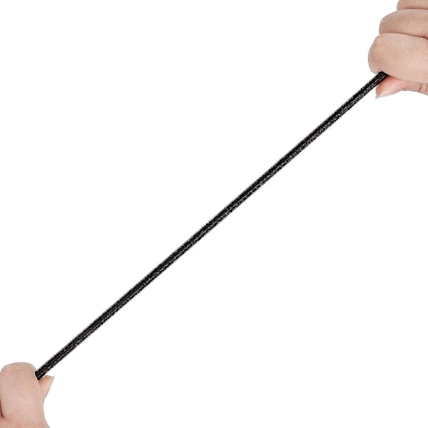 12 stk 8 tommers strikktau med kroker, små strikktau elastiske taustropper, UV-bestandig svart gummistropp for bagasje, camping