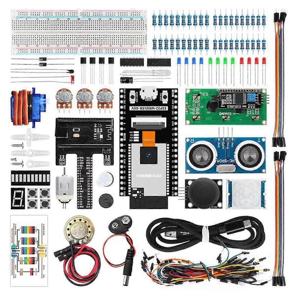 ESP32 Automationskit til Programmering DIY Elektronisk Projekt Bedst Sælgende Elektronik ESP32 Cam Komplet Kit