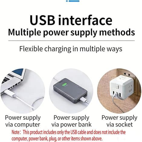 Bærbar airconditionventilator, (hvid) fordampende luftkøler, USB-aircondition med vind og 6 timere, mini-skrivebordskøleventilator til kontoret