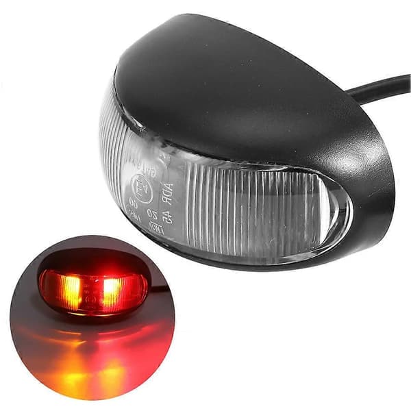 2LED Side Marker Light Blinker Signal Indicator Vandtæt Lysstærk Lampe til Bil Lastbil 10?30V