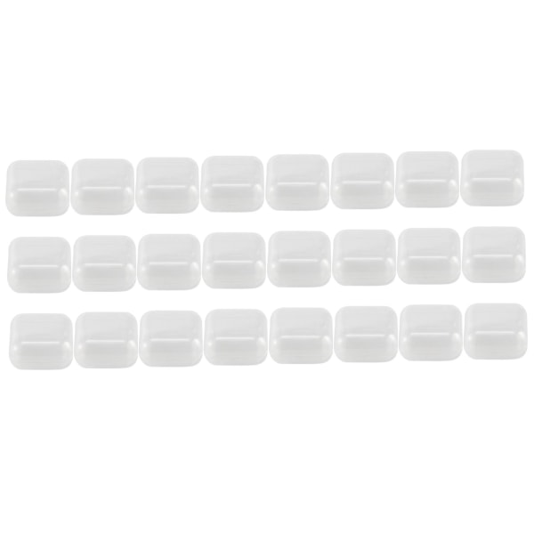 24pcs Small Clear Plastic Beads Storage Containers Box with Hinged Lid for Storage of Small Items Crafts Hardware