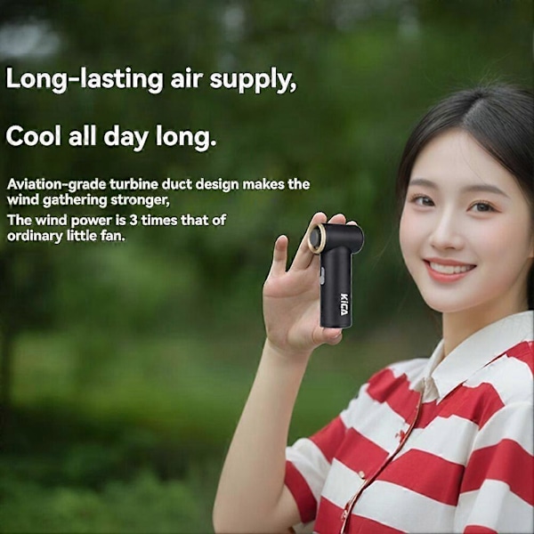 Jet Fan Mini - Bärbar Turbo Luftblåsare, Uppladdningsbart 13-timmars Batteri, Perfekt för Grill & Elektronik
