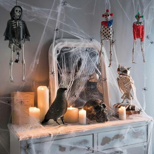 Edderkoppespind Halloween Dekoration Edderkoppespind Halloween Edderkoppespind Dekoration Ideel til Pejs