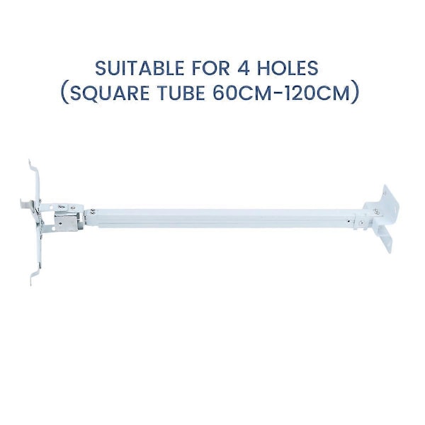 Projektorfäste Fyrkantsrör 60cm-120cm Väggfäste för 4-Håls Multifunktionellt Praktiskt Projektorfäste
