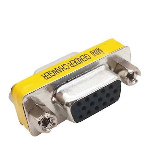 VGA Hona Till Hona Mini Könsväxlare Kopplingsadapter (3st, Silver) Z