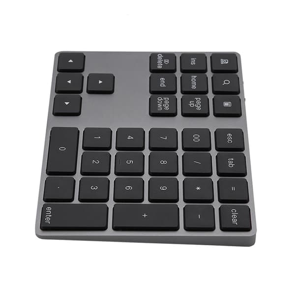 Langaton Bluetooth-numeronäppäimistö Apple PC:lle - Musta 34 näppäintä