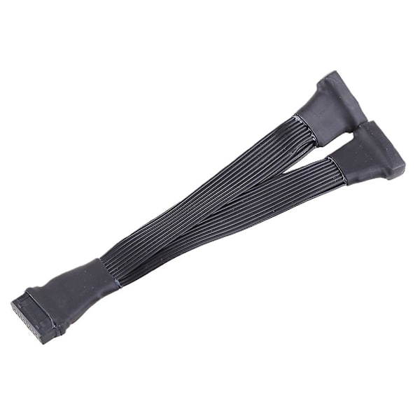 12 cm Mini Emolevä USB 3.0 19/20-nastainen Otsikkopidennysjakaja Kaapelin 1 To 2