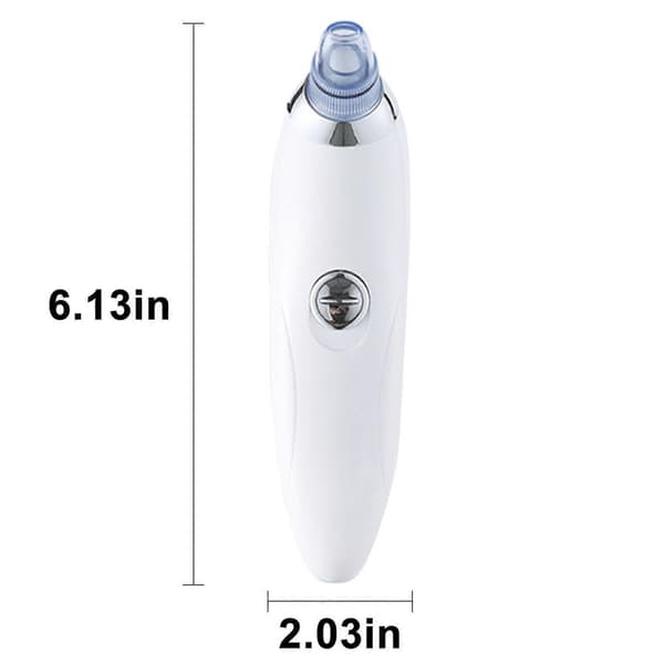 Ansiktsrens, Elektrisk Blackhead Suge Ansikts Pore Cleanser 4 Prober
