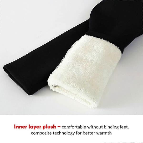Tjocka Leggings Dam Vinter Varma Tights Snöbyxor Fleecefodrade Termobyxor
