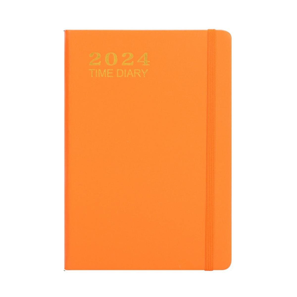 2024 Fickplanerkalender 2024, Vecko- och Månadsplanerare med Fick, Elastisk Stängning, Noteringssidor