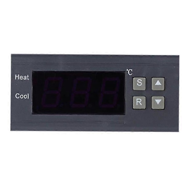 Digital Temperaturkontroller -99-400 Grader Pt100 M8 Sond Termoelement Sensor Inbyggd Termostat
