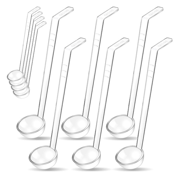 10 stk. 1,2 oz Små Øse Klar Plastik Øse Mini Øse Ske Til Servering Dressinger Punch Bowl S
