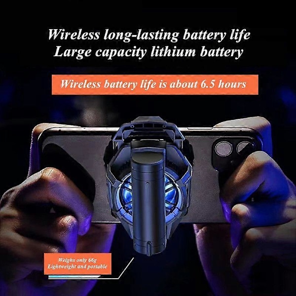 X29 Bærbar ABS Halvleder Radiator Mobiltelefon Køleventilator til PUBG 2100mAh Spilkøler til IOS Android Gaming Tilbehør