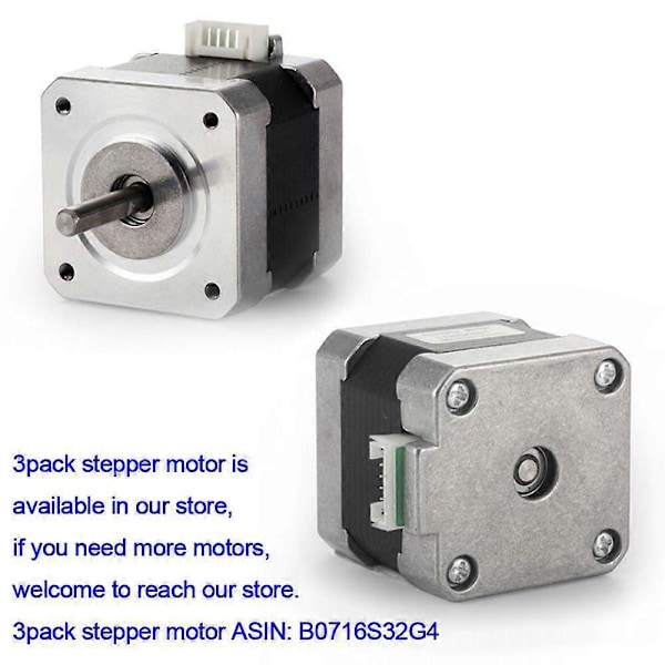 TB6600 4A 9-42V Stepper Motor Driver CNC-kontroller med Stepper Motor Nema 17 Bipolær 1.7A 40N.Cm