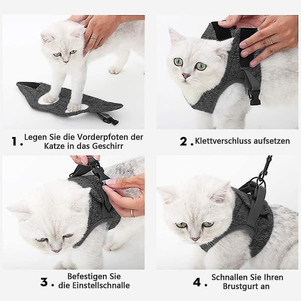 Kattsele, Kattsele med koppel, Valpsele, Justerbar bröstsele